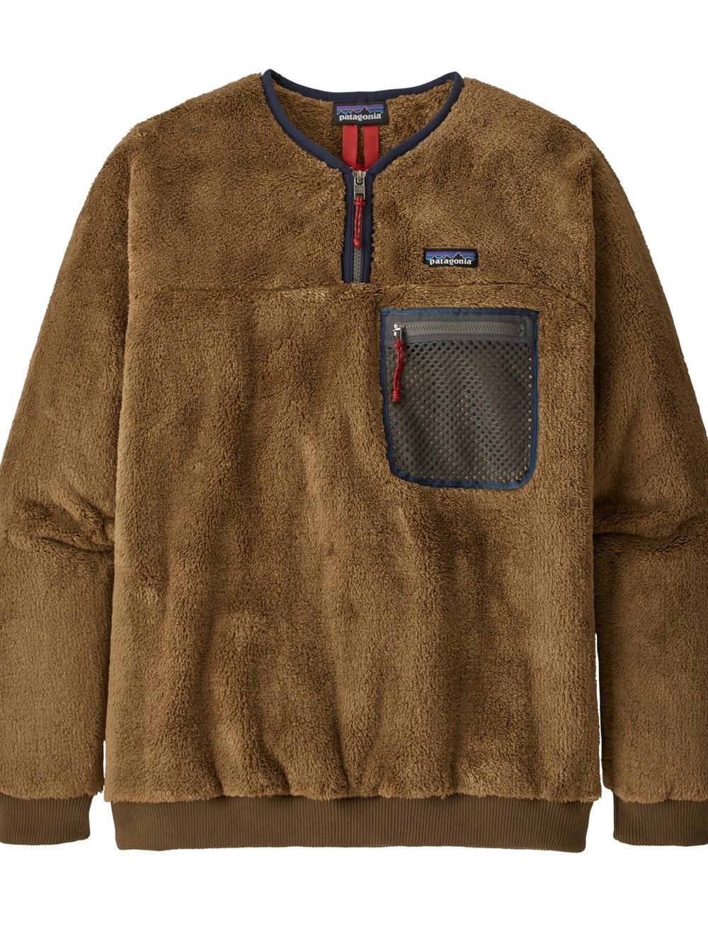 Patagonia Men's Brown Zip Fleece Pullover with Chest Pocket